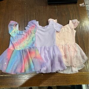 Set of (3) 4T ballet leotards